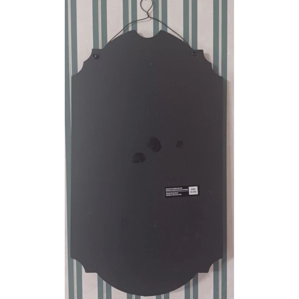 HALLOWEEN COUNTDOWN VERTICAL HANGING WALL PLAQUE SIGN BLACK ORANGE WHITE